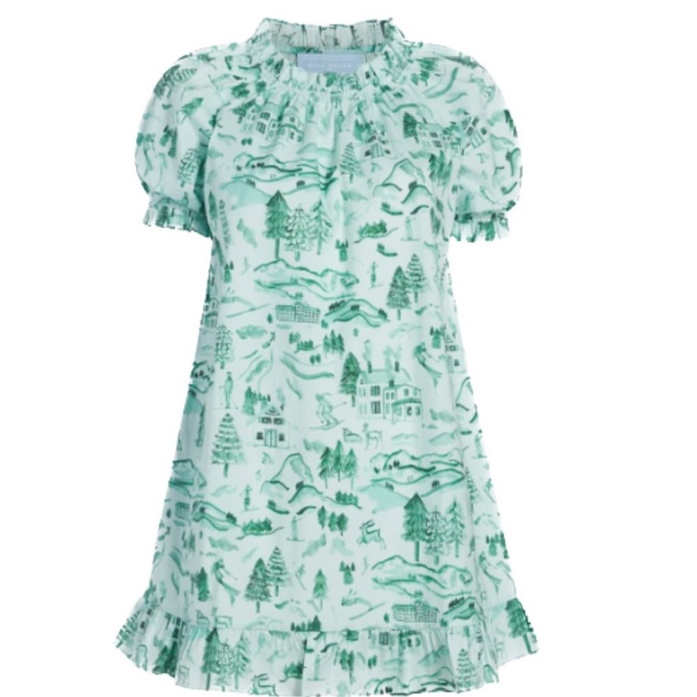 Hill House Home Katherine Nap Dress in Winter Toile